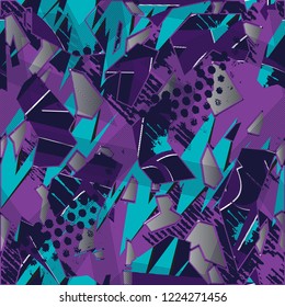 Abstractgeometric pattern. Grunge urban repeated backdrop. Dots , squares, stripes wallpaper.  For prints, T-shirts, textiles,fabric, web. Urban dark wallpaper.
