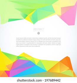 abstraction 3d geometric colorful collective letterhead paper template white colorful conceptual scene multicolored numeric modern stylish employment luxurious beauty art concept original flag form ma