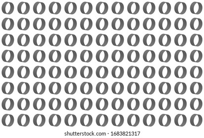 
Abstraction. Abstract background. Gray circles. Ellipses. Modern trendy ornament. Pattern. Mosaic. Volumetric figures. Black circles. Geometric patterns. Pattern on a white background. Shape. 