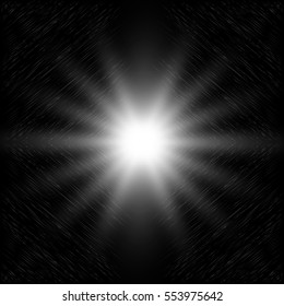 Abstraction. Abstract black background. Space abyss. Star of the galactic. Vector illustration.