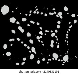Abstraction. Abstract white spots on a black background for different designs. Vector illustration
