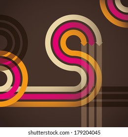 Abstracción con flechas. Ilustración vectorial.