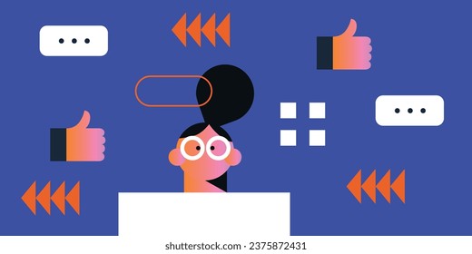Abstraction art illustration design vector. Creative shapes design graphics with textured geometric shapes.  Minimalism