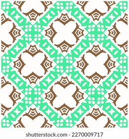 Abstraction art. Seamless vector background with repeat pattern.Oriental style damask floral tile modern lux fabric design textile swatch ladies dress, man shirt all over print block.