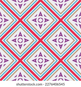 Abstraktion in der Kunst. Nahtloser Vektorhintergrund mit Wiederholungsmuster.Orientalischer Damast Blumenziegel, modernes Lux-Gewebe Design, Kleidung aus Spinnstoffwatte, Herrenhemd auf Druckblock.