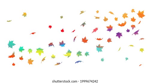 Abstraction of autumn leaves. Background from autumn leaves. Vector illustration