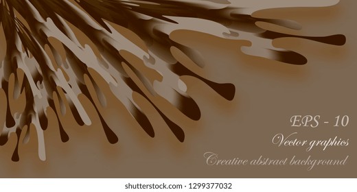 Abstraction. Background from abstract color shapes. The basis for the cards. Vector graphics