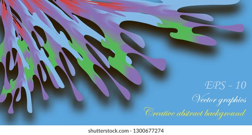 Abstraction. Background from abstract color shapes. The basis for the cards. Vector graphics
