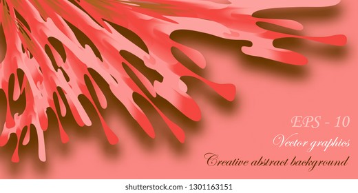 Abstraction. Background from abstract color shapes. The basis for the cards. Vector graphics