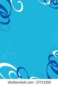 Abstraction of a background from curis. Vector