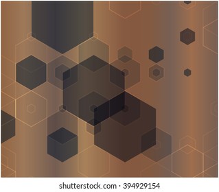 abstraction background design and presentation hexagon