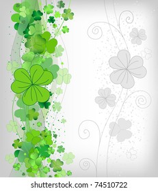 abstraction background with green dutch clover