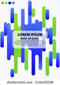 Abstraction of a background template for business. Modern background of rounded elements in the ENP 10.
