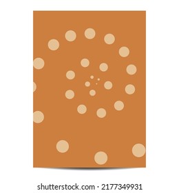 Abstraction background templates twisted lines spots decoration swirl brown color