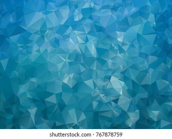 abstraction background vector illustration. triangles geometric texture water blue