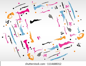 abstraction, background for web design, with vector lines and figures