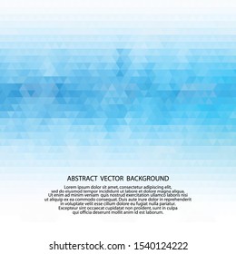 Abstraction background.Geometric abstract background.The blue triangle.