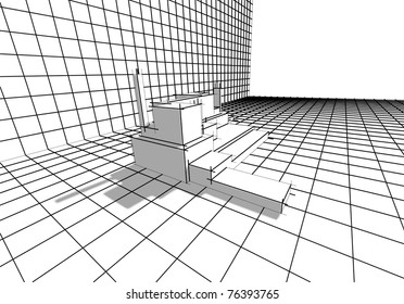 Abstraction of black and white