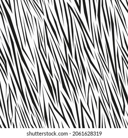 abstraction black and white print. zebra seamless pattern. for clothes or printing