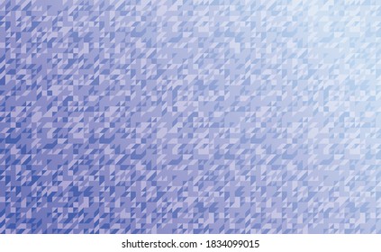 Abstraction blue background many small multicolored triangles