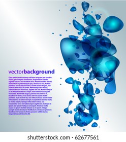Abstraction blue background. Vector illustration. You can use it for your business presentations.