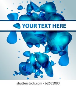 Abstraction blue background. Vector illustration.