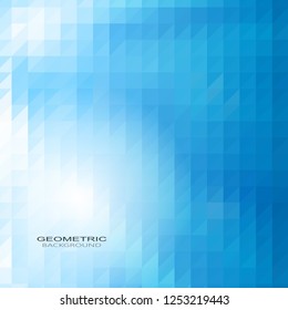 
Abstraction of blue geometric shapes. Triangles Designer Background