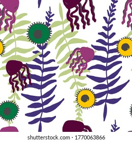 Abstraction with branches colored pattern.