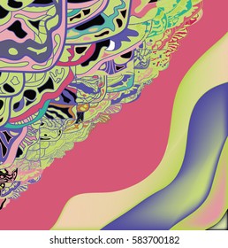 abstraction in bright colors