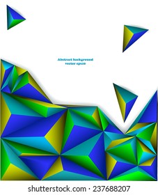 Abstraction with bright geometric shapes