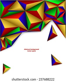 Abstraction with bright geometric shapes