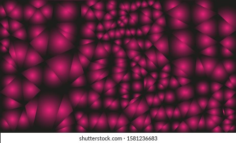 Abstraction of bubbles inscribed in geometric shapes. Maze 3D with bubbles light pink with the transition to black. An unusual and interesting background.