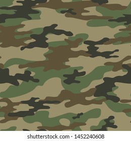 abstraction camouflage military seamless vector pattern on print