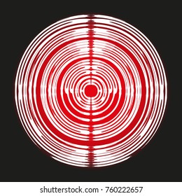 abstraction circle on the colour background