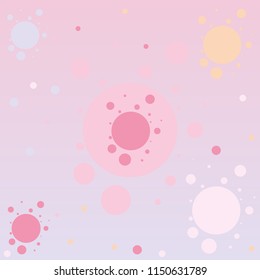Abstraction. Circles of different sizes of pastel shades