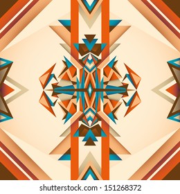 Abstraction in color with angular objects. Vector illustration.
