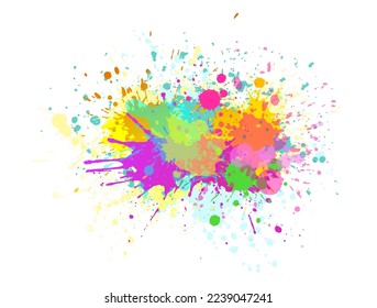 Abstraction colored blots. Vector illustration