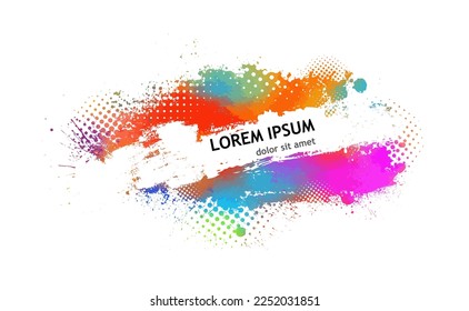 Abstraction colored blots. Vector illustration