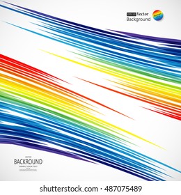 Abstraction of colored stripes