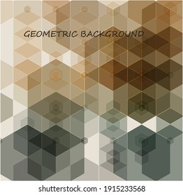 Abstraction colorful background from hexagons. Idea for your design.