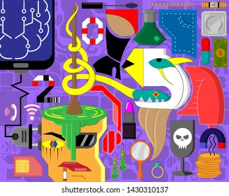 Abstraction. The concept of what key values ​​are invested in a modern person in order to control his actions. 