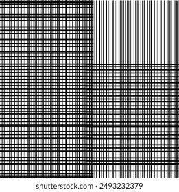  La abstracción consiste en una cuadrícula. Parcialmente hay una zona rayada.