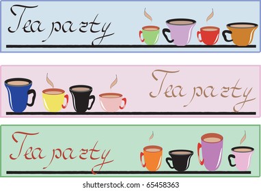 Abstraction with cups of tea.