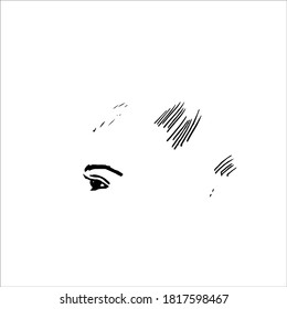 Abstracción atrayendo ojos. Diseño para postales, impresión, logotipo.