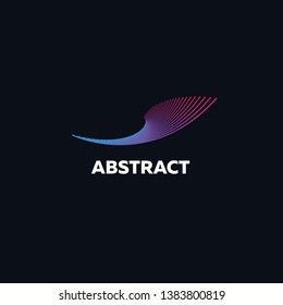 Abstraction with dynamic lines, inspired disco 80s music, 3d background, neon, abstract cover, banner, poster, icon. Vector illustration