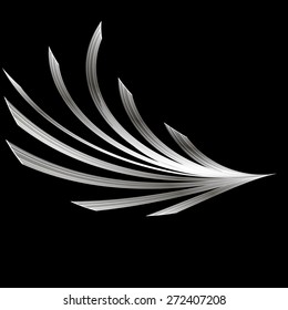 It is an abstraction. Elements of the image can be used as corner elements of the page.