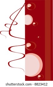abstraction from few circles and squares for background