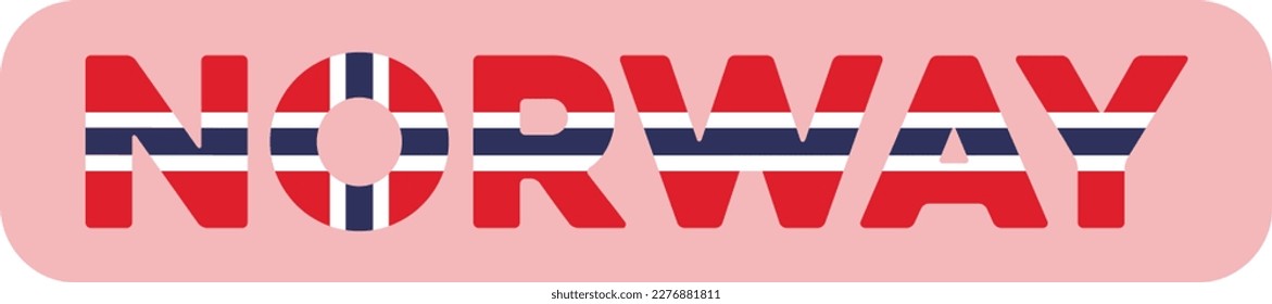 Abstraction of the flag of the country of Norway. Vector illustration