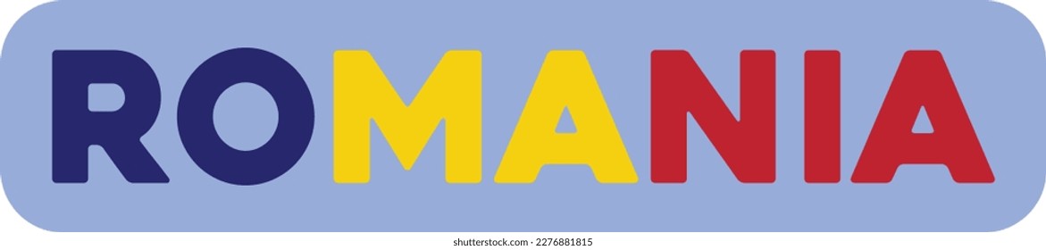 Abstraction of the flag of the country of Romania. Vector illustration