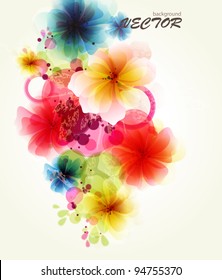 Abstraction floral background